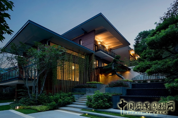 住宅景觀獎 湘江一號 山水比德 景觀設計 中國風景園林網
