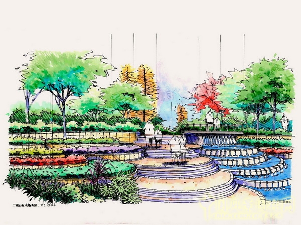 住宅景觀獎 湘江一號 山水比德 景觀設(shè)計 中國風(fēng)景園林網(wǎng)