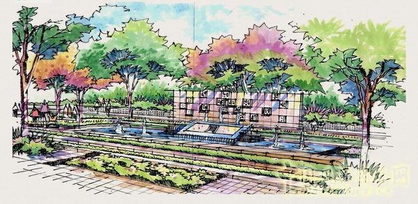 住宅景觀獎 湘江一號 山水比德 景觀設(shè)計 中國風(fēng)景園林網(wǎng)