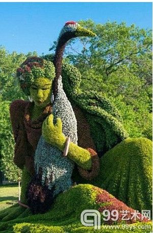 加拿大園藝博覽會逼真巨型雕像