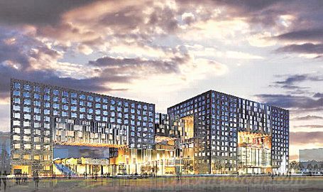 北京崇文門東南角地塊設計效果圖（北立面）