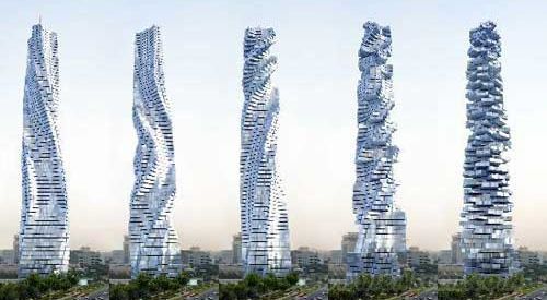 動態(tài)旋轉(zhuǎn)摩天樓