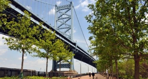 連接兩個平臺的步道有25棵橡樹，橡樹把這里劃分成為兩個層次