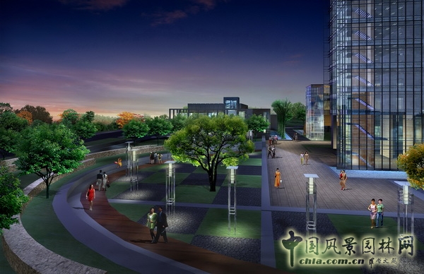 中山電力大樓 景觀設計 何小強 屋頂綠化 中國風景園林網