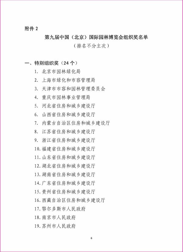 住建部 第九屆園博會 北京園博會 先進城市