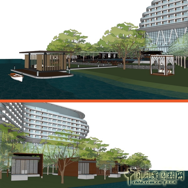 希爾頓 逸林酒店 景觀設(shè)計(jì) 何小強(qiáng) 中國(guó)風(fēng)景園林網(wǎng)