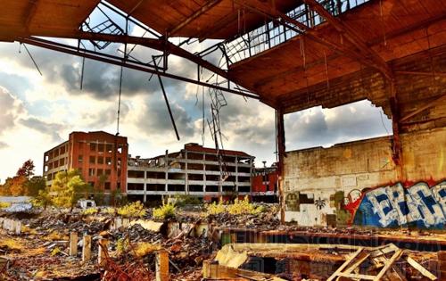 底特律 城市收縮 城市建設 城市規劃 中國風景園林網