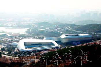 俯瞰世園會園區。 本報記者 楊廣帥 攝