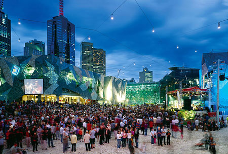 墨爾本聯邦廣場 聯邦廣場 城市廣場 廣場設計