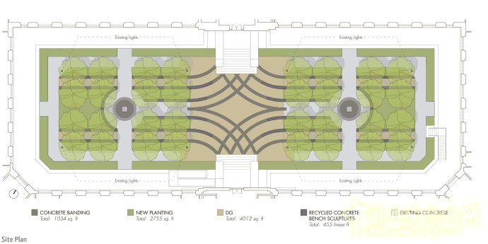 美國舊金山聯合廣場“絲帶”庭院