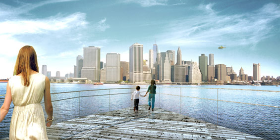 布魯克林大橋公園6號(hào)碼頭觀景臺(tái)