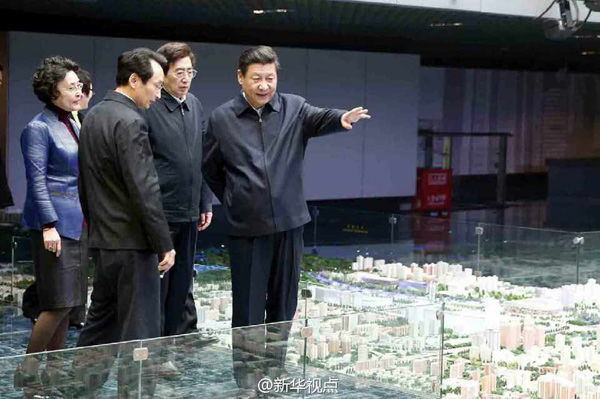 習近平考察北京城市規劃