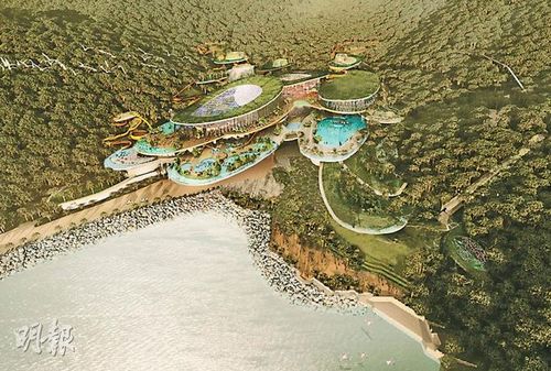 海洋公園昨向南區區議會呈上大樹灣水上樂園的設計圖