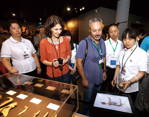 聯合國教科文組織專家考察房山世界地質公園博物館