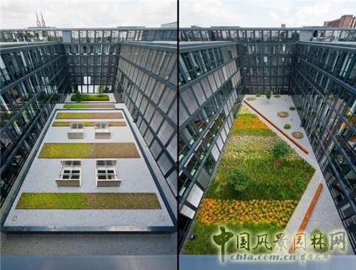 德國科隆Rheinpark-Metropole辦公空間景觀設計