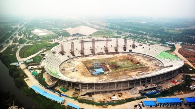 揚州體育公園雛形已現(xiàn)