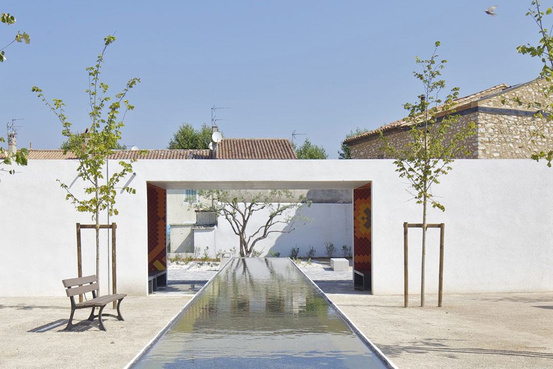 法國,馬賽Gignac la Nerthe市中心廣場景觀項目