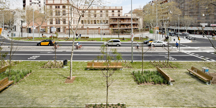西班牙巴塞羅那圣約翰林蔭大道