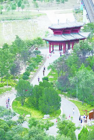 北京園博園賽道風(fēng)景如畫