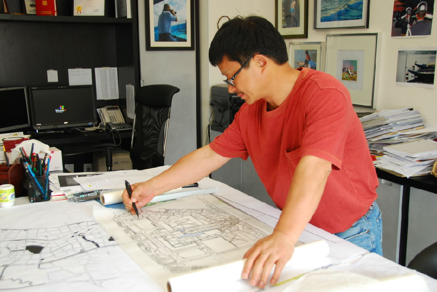 李建偉 設(shè)計(jì)草圖 效果圖 景觀創(chuàng)作