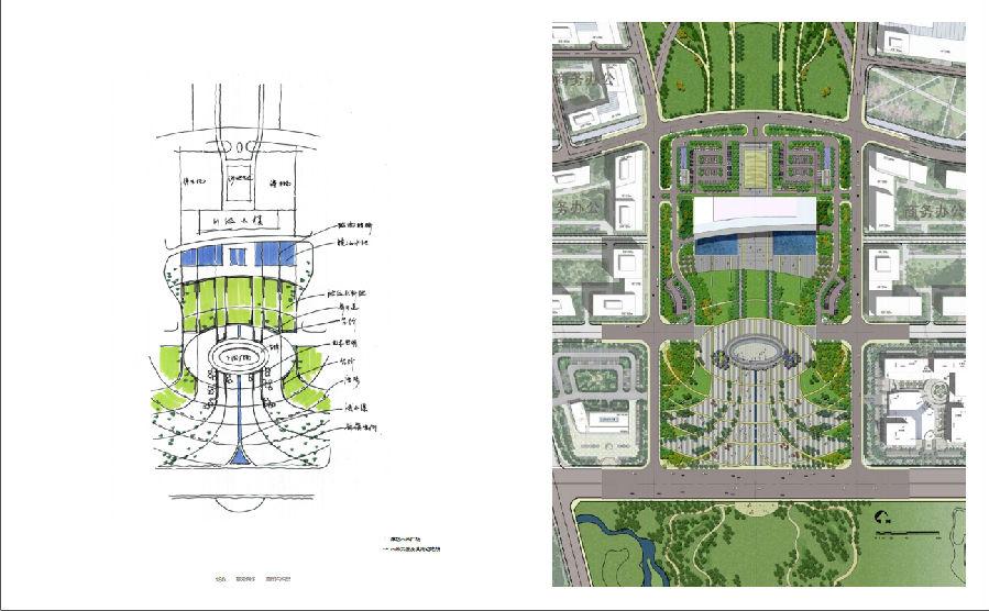李建偉 設(shè)計(jì)草圖 效果圖 景觀創(chuàng)作