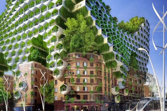 “蜂巢狀大樓”將現有住宅建筑增高了一倍