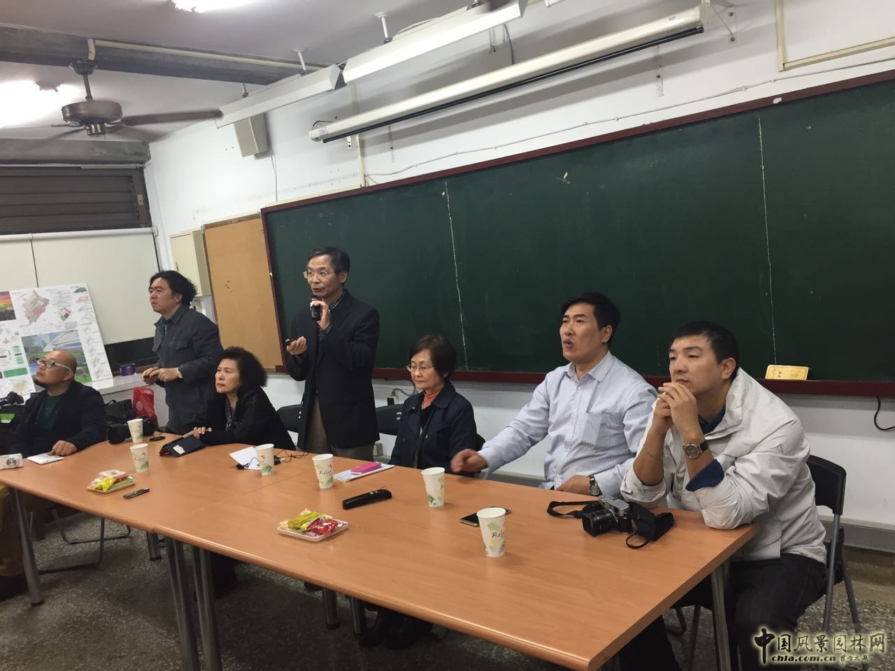 臺灣園林專業考察團參觀訪問東海大學