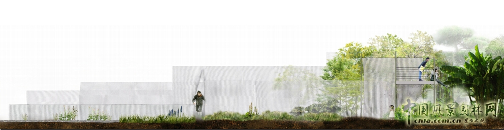 武漢園博會創意花園薄紗森林