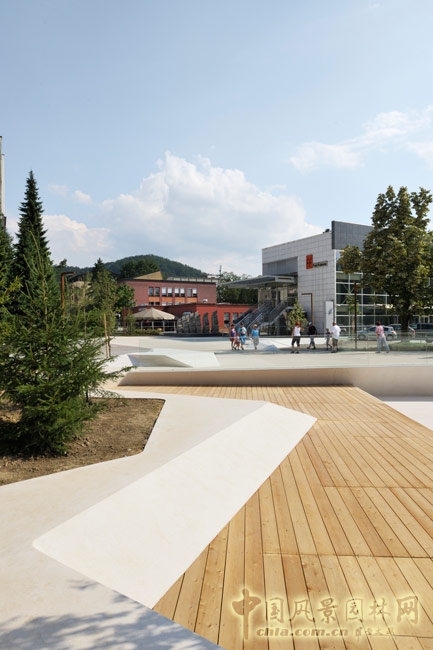 斯洛文尼亞韋萊涅Promenada城市中心廣場