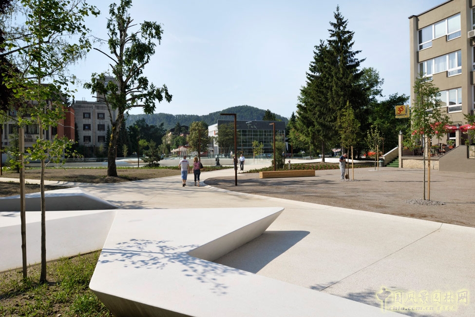 斯洛文尼亞韋萊涅Promenada城市中心廣場