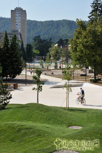 斯洛文尼亞韋萊涅Promenada城市中心廣場