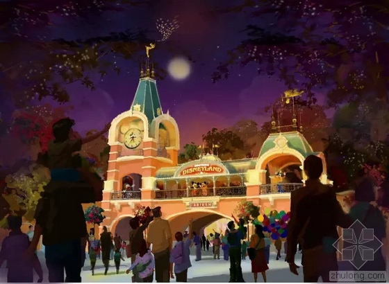 上海迪士尼樂園景觀方案效果圖