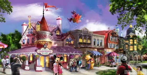 上海迪士尼樂園景觀方案效果圖