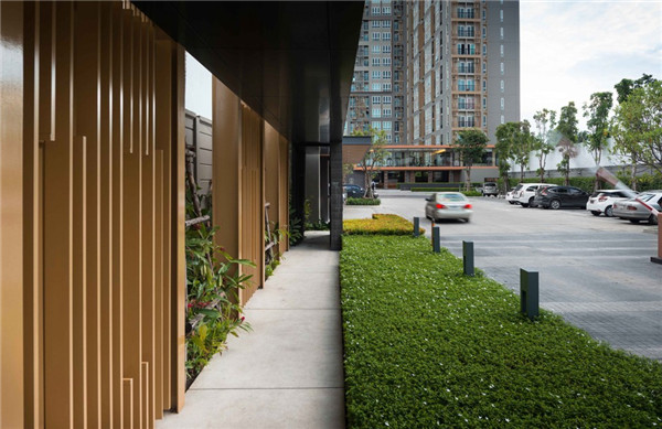 泰國曼谷高層公寓小區景觀設計