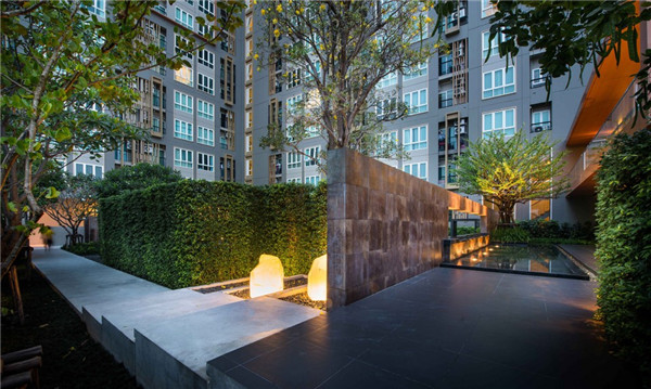 泰國曼谷高層公寓小區景觀設計