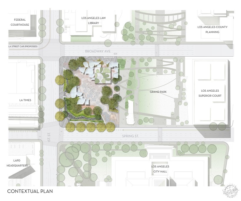 洛杉磯 第一大街市民中心公園設(shè)計(jì)