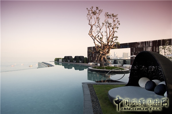 泰國(guó)芭提雅希爾頓酒店屋頂花園