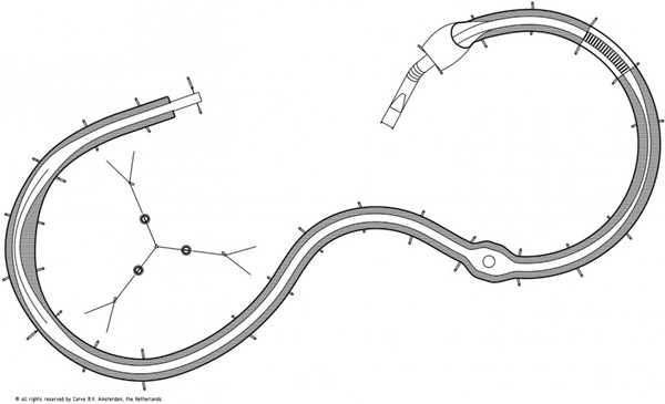 炫彩弧線，阿姆斯特丹游樂場設(shè)計