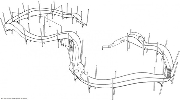 炫彩弧線，阿姆斯特丹游樂場設(shè)計