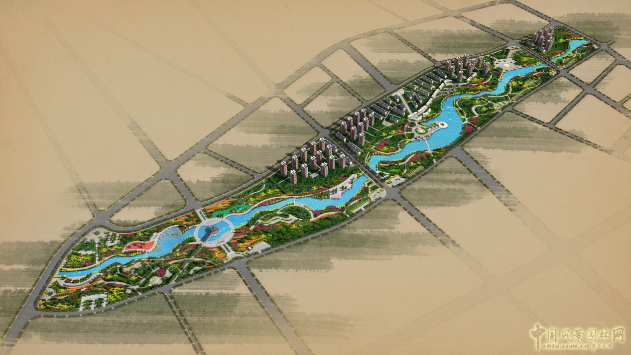 奇臺縣水磨河絲路商旅文化園景觀