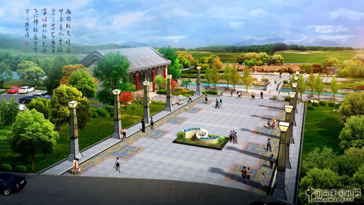 奇臺縣水磨河絲路商旅文化園景觀