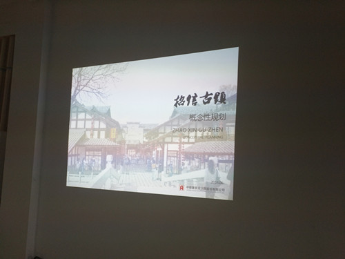 中南建筑設計院來女山湖鎮對接"招信古鎮"規劃設計