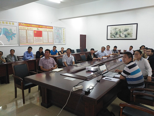 中南建筑設計院來女山湖鎮對接"招信古鎮"規劃設計