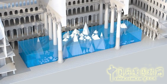 詹姆斯·科納：美國(guó)國(guó)家建筑博物館冰山景觀(guān)