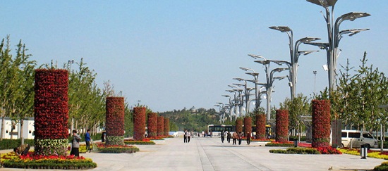 北京奧運中心區廣場節日布置