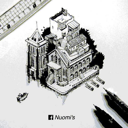 賞析：呆萌的臺灣建筑畫