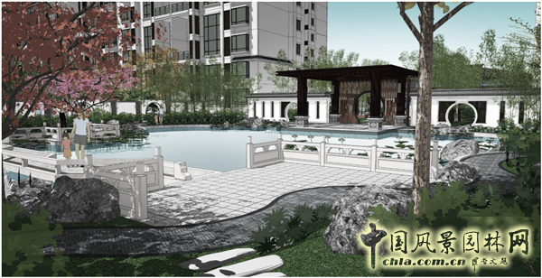 中天建中：河南開封新區·眾意馨園大型居住區景觀項目