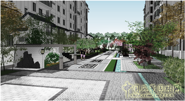 中天建中：河南開封新區·眾意馨園大型居住區景觀項目