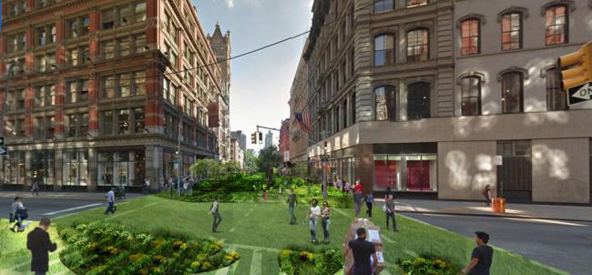 紐約大規模線狀綠地規劃 交匯百老匯和主干道 