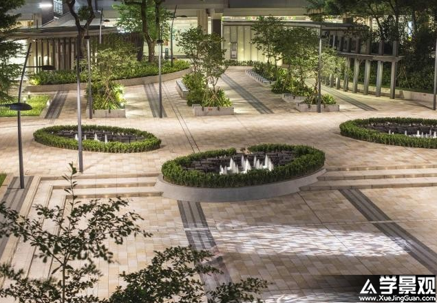 仿中古式花園——香港港灣道花園景觀